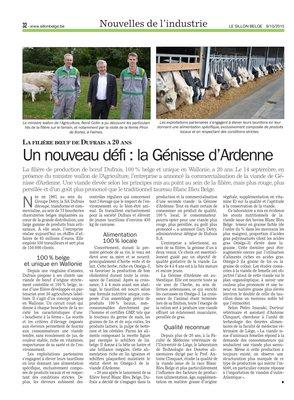 Un nouveau défi: la Génisse d’Ardenne Un nouveau défi: la Génisse d’Ardenne