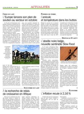 L’inflation recule à 2,16% L’inflation recule à 2,16%