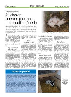 Au clapier: conseilspourune reproduction réussie Au clapier: conseilspourune reproduction réussie