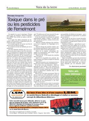 Toxique dans le préou les pesticides de Fernelmont Toxique dans le préou les pesticides de Fernelmont