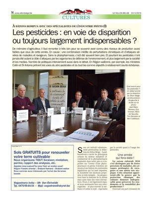 Les pesticides: en voie de disparitionou toujours largement indispensables?