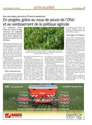 En progrès, grâce au coup de pouce de l’ONUet au verdissement de la politique agricole En progrès, grâce au coup de pouce de l’ONUet au verdissement de la politique agricole