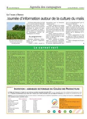 Journée d’information autour de la culture du maïs Journée d’information autour de la culture du maïs