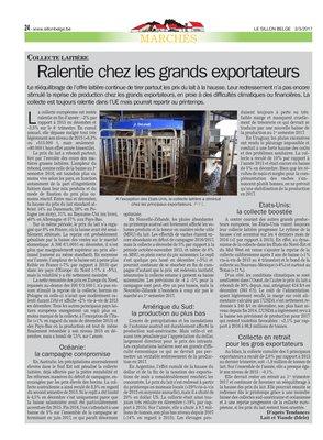Ralentie chez les grands exportateurs