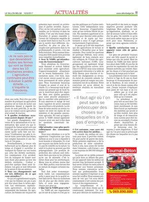 «Chacun sa parcelle, sa vache…c’est peut-être ça le futur de l’agriculture» «Chacun sa parcelle, sa vache…c’est peut-être ça le futur de l’agriculture»