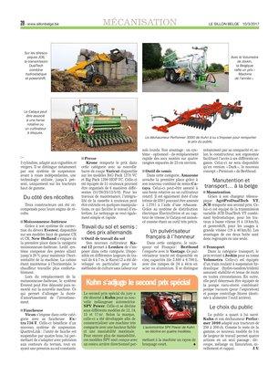 Au Sima, le prix «Machine de l’année 2017»récompense 14 constructeurs, dont un Belge Au Sima, le prix «Machine de l’année 2017»récompense 14 constructeurs, dont un Belge