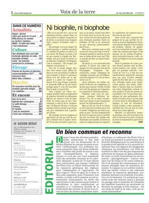 Dans ce numéro Dans ce numéro
