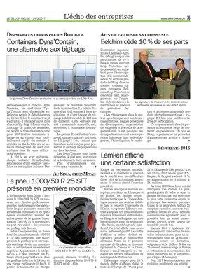 Le pneu 1000/50 R 25 SFT présenté en première mondiale Le pneu 1000/50 R 25 SFT présenté en première mondiale