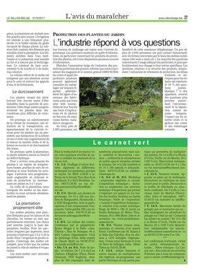 L’industrie répond à vos questions L’industrie répond à vos questions