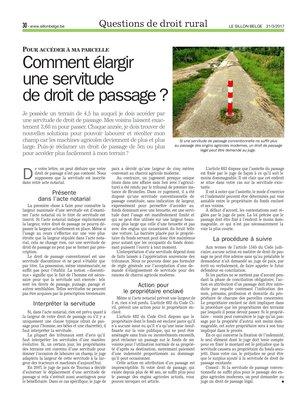 Comment élargirune servitude de droit de passage? Comment élargirune servitude de droit de passage?