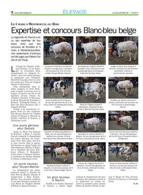 Expertise et concours Blanc-bleu belge Expertise et concours Blanc-bleu belge