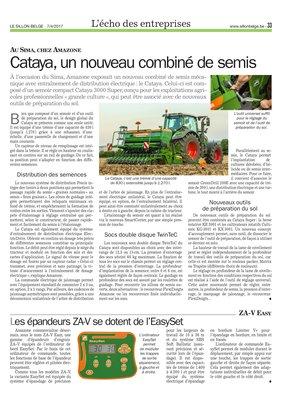 Cataya, un nouveau combiné de semis Cataya, un nouveau combiné de semis