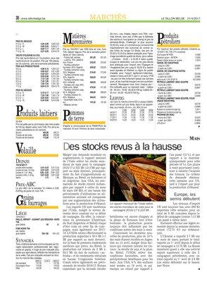 Des stocks revus à la hausse Des stocks revus à la hausse