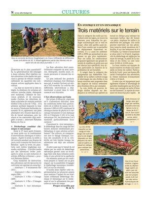 Trois matériels sur le terrain Trois matériels sur le terrain