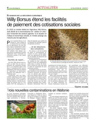 Trois nouvelles contaminations en Wallonie Trois nouvelles contaminations en Wallonie