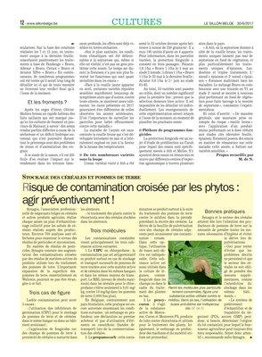 Risque de contamination croisée par les phytos: agir préventivement! Risque de contamination croisée par les phytos: agir préventivement!