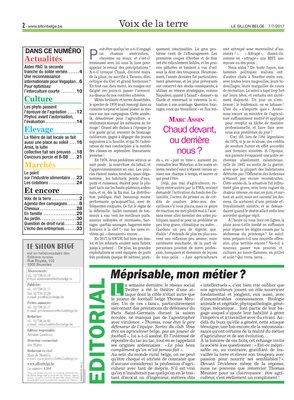 Dans ce numéro Dans ce numéro