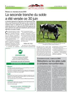 Réductions sur les aides suite à certaines non-conformités Réductions sur les aides suite à certaines non-conformités