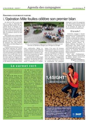 L’Opération Mille feuilles célèbre son premier bilan L’Opération Mille feuilles célèbre son premier bilan