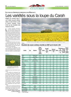 Les variétés sous la loupe du Carah Les variétés sous la loupe du Carah