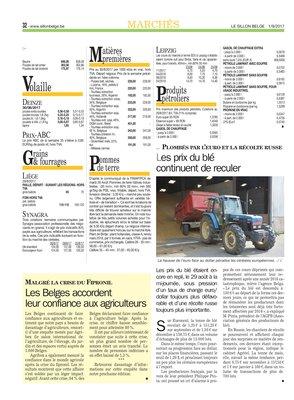 Les Belges accordentleur confiance aux agriculteurs Les Belges accordentleur confiance aux agriculteurs