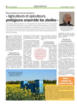 «Agriculteurs et apiculteurs,protégeons ensemble les abeilles» «Agriculteurs et apiculteurs,protégeons ensemble les abeilles»