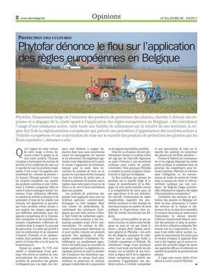 Phytofar dénonce le flou sur l’application des règles européennes en Belgique