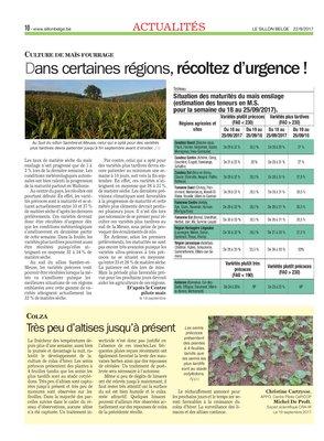 Dans certaines régions, récoltez d’urgence! Dans certaines régions, récoltez d’urgence!
