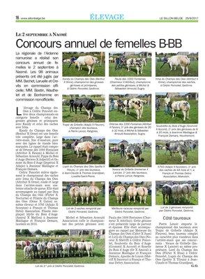 Concours annuel de femelles B-BB Concours annuel de femelles B-BB