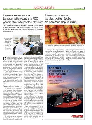 La vaccination contre la FCOpourra être faite par les éleveurs La vaccination contre la FCOpourra être faite par les éleveurs