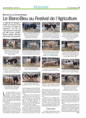 Le Blanc-Bleu au Festival de l’Agriculture Le Blanc-Bleu au Festival de l’Agriculture