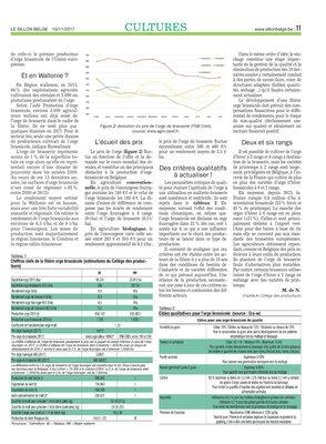 L’orge brassicole dotée d’une ambitieuse stratégie de développement 2017-2027 L’orge brassicole dotée d’une ambitieuse stratégie de développement 2017-2027