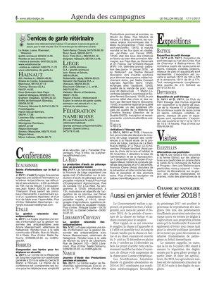 Aussi en janvier et février 2018!