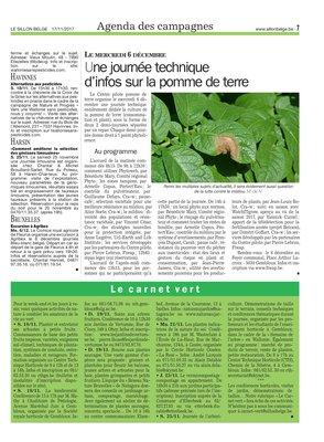 Une journée techniqued’infos sur la pomme de terre Une journée techniqued’infos sur la pomme de terre
