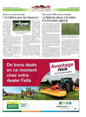 La Wallonie alloue 1,6millionà la formation agricole La Wallonie alloue 1,6millionà la formation agricole