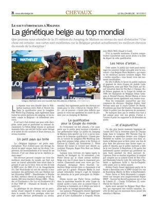 La génétique belge au top mondial La génétique belge au top mondial