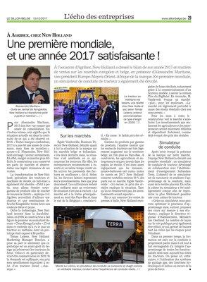 Une première mondiale,et une année 2017 satisfaisante! Une première mondiale,et une année 2017 satisfaisante!