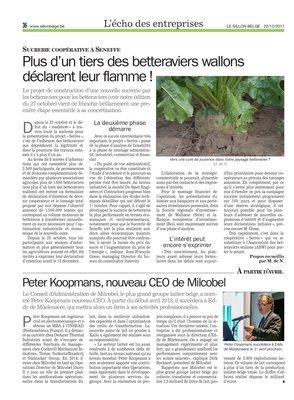 Plus d’un tiers des betteraviers wallons déclarent leur flamme! Plus d’un tiers des betteraviers wallons déclarent leur flamme!