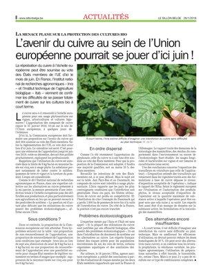 L’avenir du cuivre au sein de l’Union européenne pourrait se jouer d’ici juin! L’avenir du cuivre au sein de l’Union européenne pourrait se jouer d’ici juin!