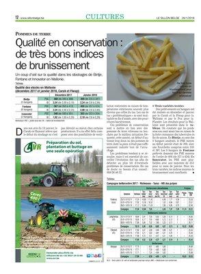 Qualité en conservation:de très bons indicesde brunissement Qualité en conservation:de très bons indicesde brunissement