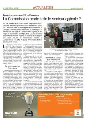 La Commission brade-t-elle le secteur agricole? La Commission brade-t-elle le secteur agricole?