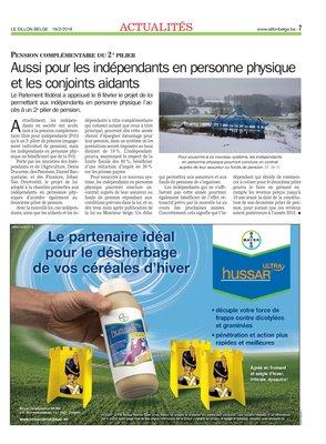 Aussi pour les indépendants en personne physique et les conjoints aidants Aussi pour les indépendants en personne physique et les conjoints aidants