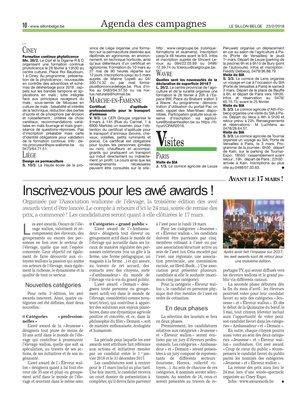 Inscrivez-vous pour les awé awards! Inscrivez-vous pour les awé awards!