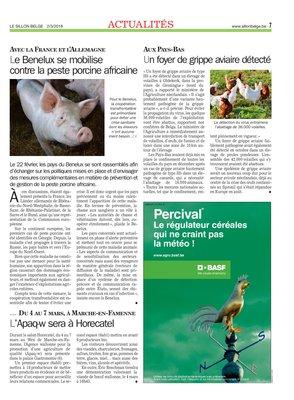 Le Benelux se mobilisecontre la peste porcine africaine Le Benelux se mobilisecontre la peste porcine africaine
