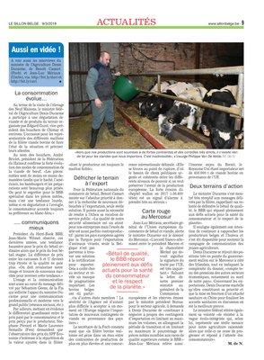 Le ministre Ducarme face aux forces vives Le ministre Ducarme face aux forces vives