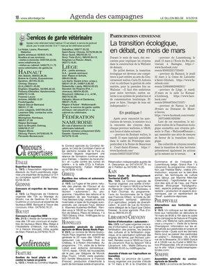 La transition écologique,en débat, ce mois de mars La transition écologique,en débat, ce mois de mars