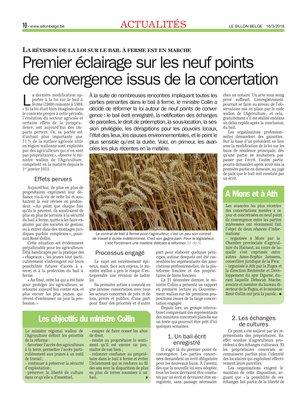 Les objectifs du ministre Collin Les objectifs du ministre Collin