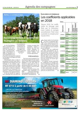 Les coefficients applicables en 2018 Les coefficients applicables en 2018