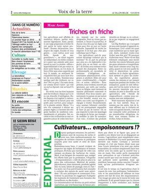 Dans ce numéro Dans ce numéro