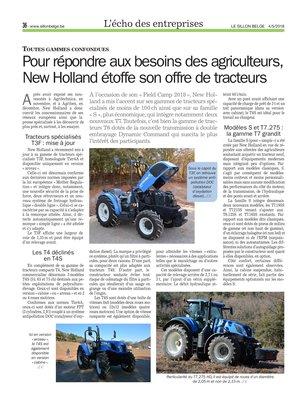 Pour répondre aux besoins des agriculteurs, New Holland étoffe son offre de tracteurs Pour répondre aux besoins des agriculteurs, New Holland étoffe son offre de tracteurs